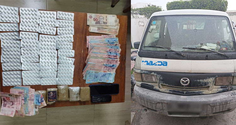 حمام الأنف: الكشف عن شبكة مختصة في ترويج المخدرات وحجز سيارتين ومبالغ مالية