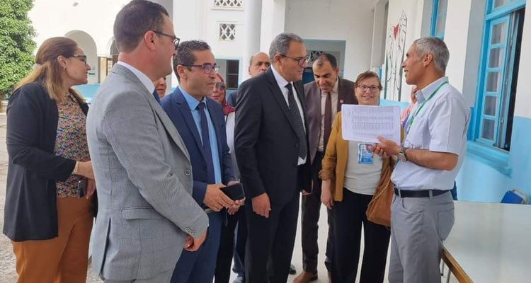 وزير التربية  يشرف على افتتاح امتحان ختم التعليم الأساسي العام والتقني بولاية بنزرت