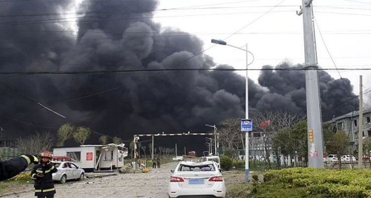 الصين: انفجار مصنع كيماويات جنوب شرق البلاد