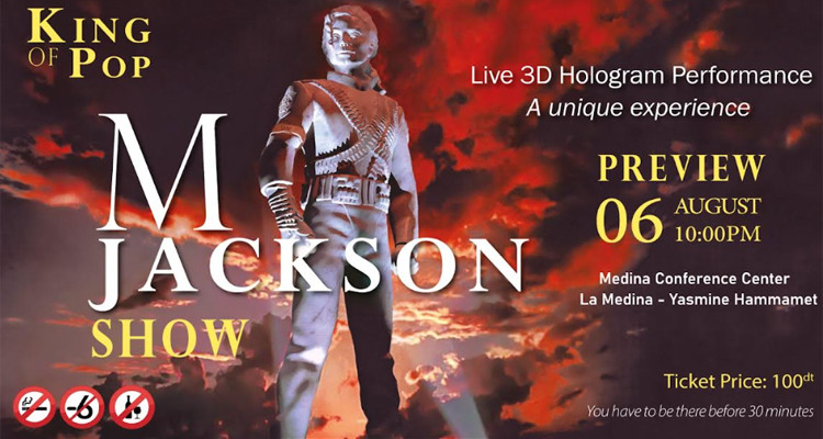 Une première en Afrique: M Jackson Show en hologramme à Yasmine Hammamet