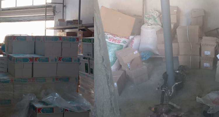 رأس الجبل:  حجز  4720 كراسا رفيعا ومدعما بأحد المستودعات العشوائية