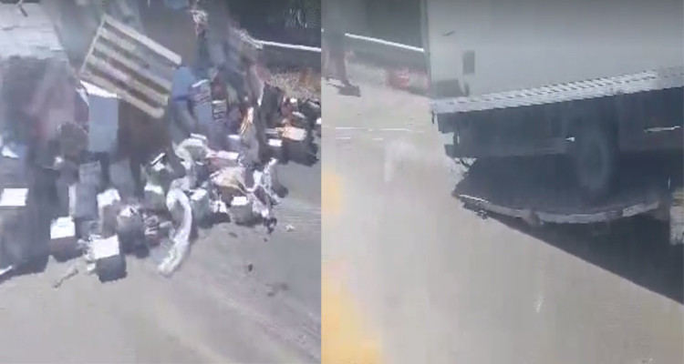 بوعرقوب: انقلاب شاحنة محملة بمواد البناء