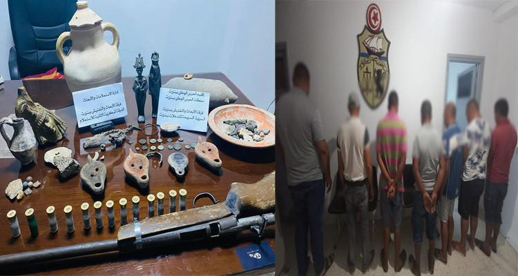 بنزرت: الكشف عن شبكة  مختصة في التنقيب عن الآثار