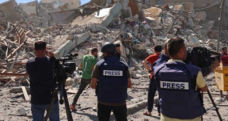 الجيش الإ،سـ،رـ،اـ،ئـ،يـ،لـ،ي: لا يمكننا ضمان سلامة الصحفيين في غـ،زـ،ة