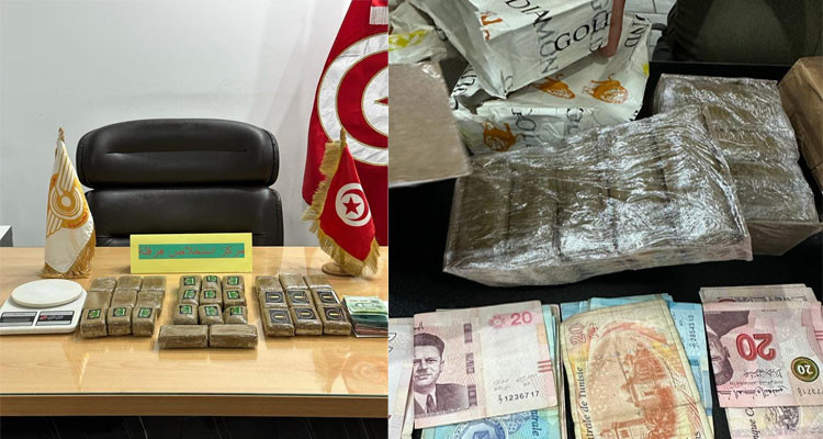هرقلة: حجز 29 صفيحة من ''الزطلة'' بحوزة شخصين داخل سيارة