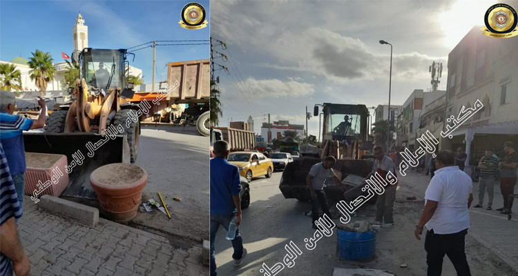سيدي حسين: القيام بحملة أمنية بشأن الاستغلال المفرط للطريق العام