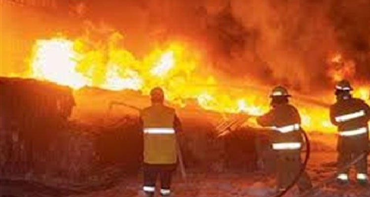 نابل: اندلاع حريق بمحل لبيع المواد الغذائية