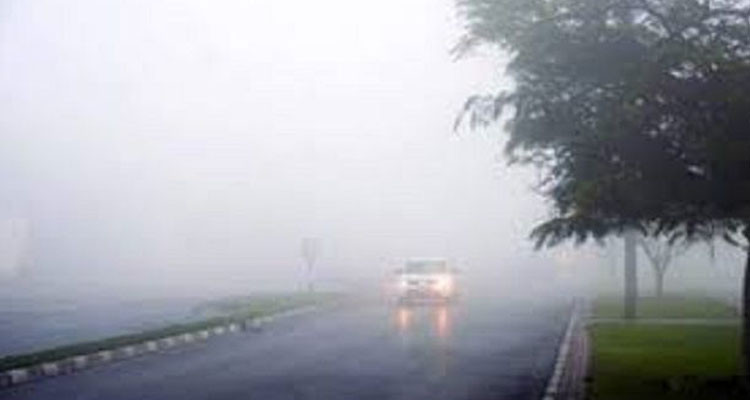 ضباب محليا كثيف والطقس مغيم جزئيا
