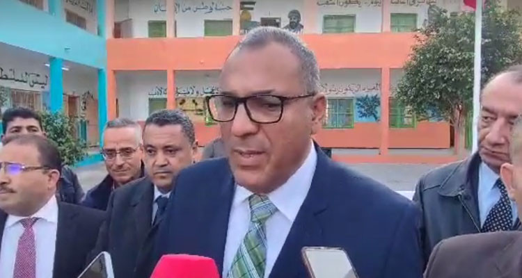 وزير التربية يشرف على تدشين المدرسة الابتدائية الشهيد عمر العامري بسيدي حسين