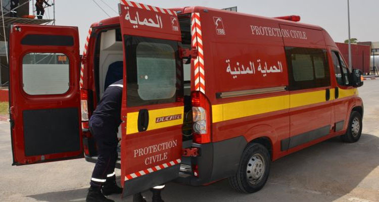 الحماية المدنية:  تسجيل 6 وفيات و315 إصابة في حوادث مختلفة