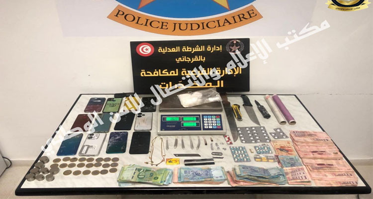 القيروان: القبض على العناصر الإجرامية الخطيرة المفتش عنها والمندمجين في مجال المخدرات