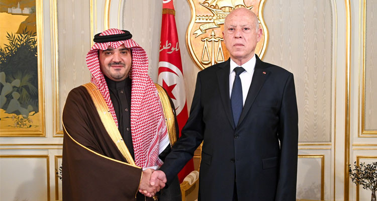 رئيس الجمهورية يلتقي وزير الداخلية السعودي