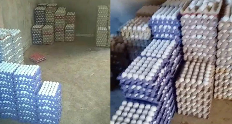 سيدي حسين: حجز كمية من البيض المعد للإحتكار
