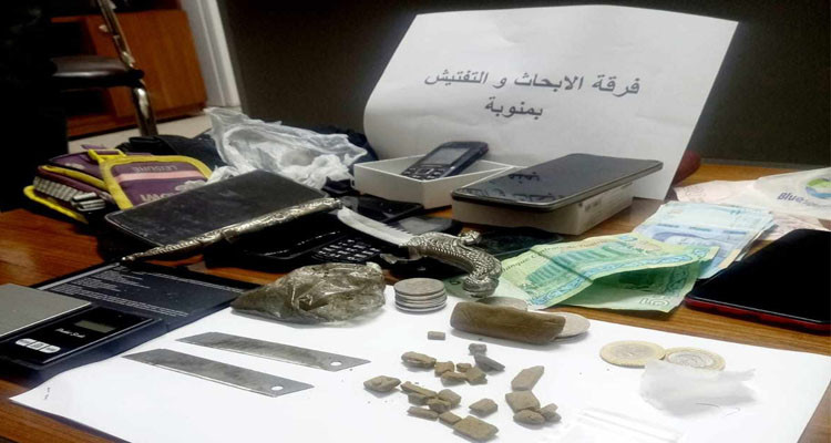 دوار هيشر: الإحتفاظ بـ4 أشخاص وحجز كمية من المواد المخدرة