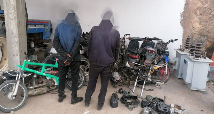 سيدي بوزيد : تفكيك شبكة مختصة في سرقة وتفكيك الدراجات النارية