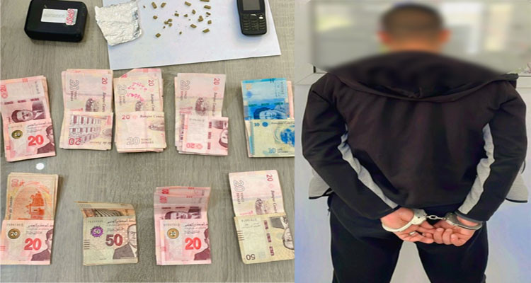 شط مريم -سوسة : القبض على نفر وحجز لديه قطع مختلفة الأحجام من الزطلة