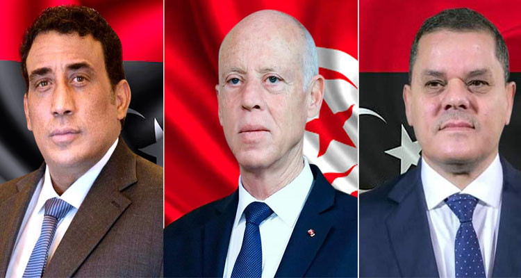 قيس سعيد يتبادل تهاني العيد مع كل من رئيس المجلس الرئاسي الليبي ورئيس حكومة الوحدة الوطنية الليبية