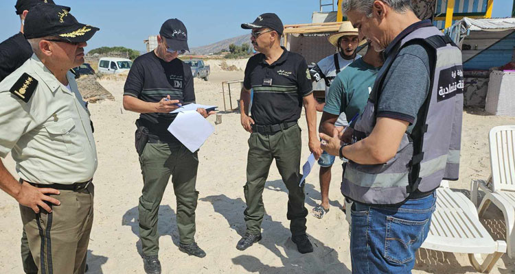 بنزرت: تنفيذ حملة أمنية تحسيسية في شاطئ غار الملح وبقية الشريط الساحلي التونسي