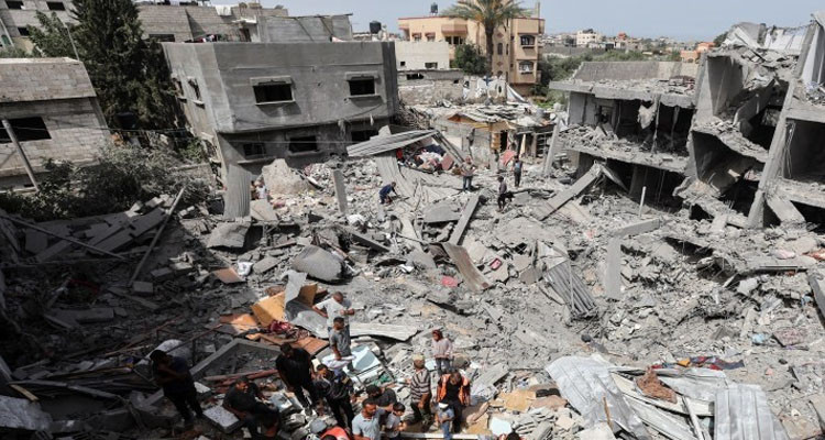 إصابة عدد من الفلسطينيين إثر قصف للا/ح/ت/لا/ل على مدينة غزة