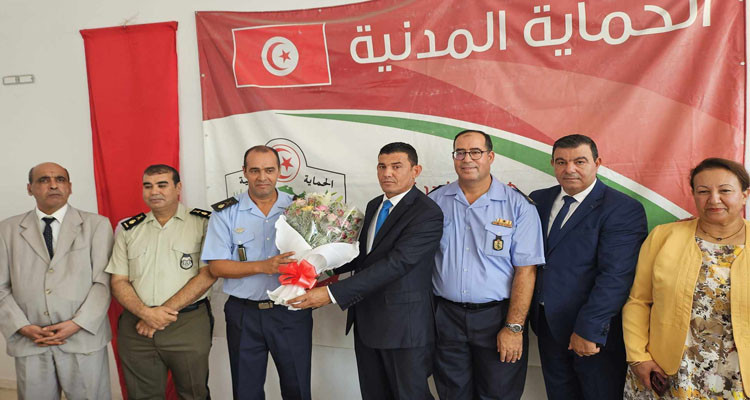 بنزرت: حفل تنصيب المدير الجهوي للحماية المدنية ببنزرت حسان الإينوبلي