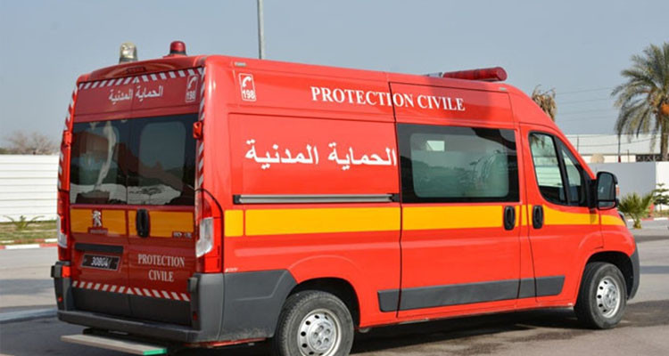 الحماية المدنية: تسجيل 325 إصابة في حوادث مختلفة