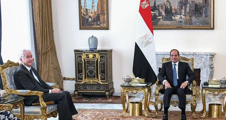 عبد الفتاح السيسي يشدد على أهمية تطبيق حل الدولتين