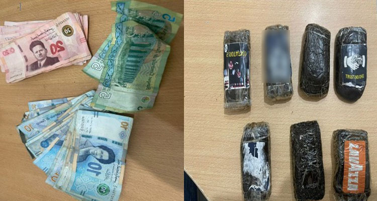 بن عروس: الإطاحة بمروج مخدرات وحجز 7 صفائح من الزطلة