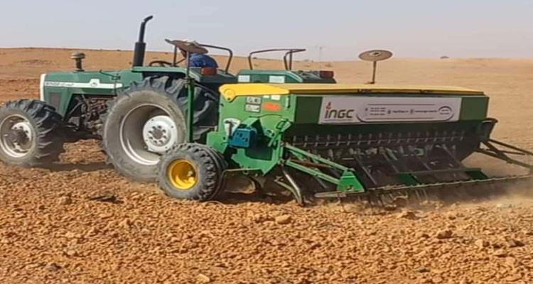 الذهيبة: انطلاق تجربة زراعة الحبوب المروية في المنطقة السقوية سهل الرومان
