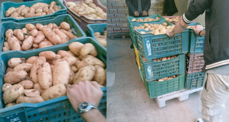 القصرين: حجز 8,6 طن من البطاطا توزع خارج مسالك التوزيع