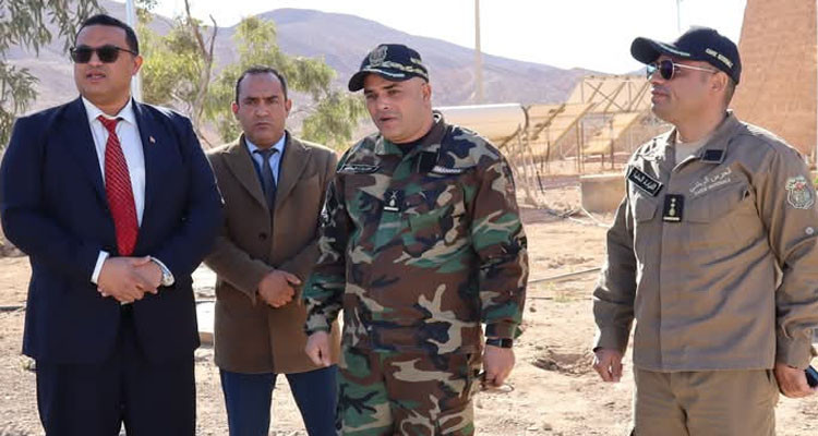 والي قبلي يطلع على جاهزية الفرقة الحدودية المتنقلة للحرس الوطني بأم علي