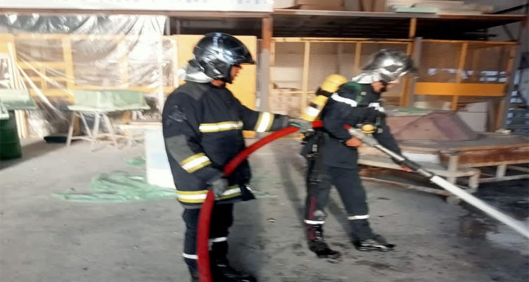 عين زغوان: إخماد حريق بورشة نجارة