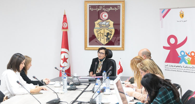 بحث آفاق التعاون بين وزارة الأسرة ومنظمة الأمم المتحدة للمرأة بتونس وليبيا في مجال الإدماج الاقتصادي للنساء
