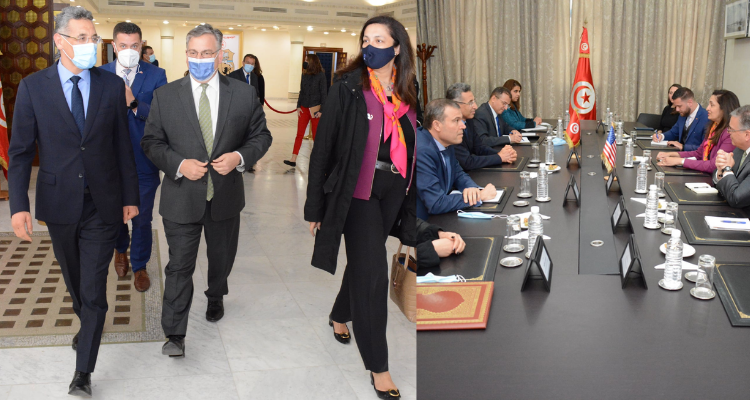 The Minister of Interior receives the USA Assistant Secretary of State