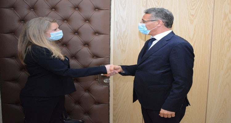 The Minister of Interior receives the Ambassador of the UK