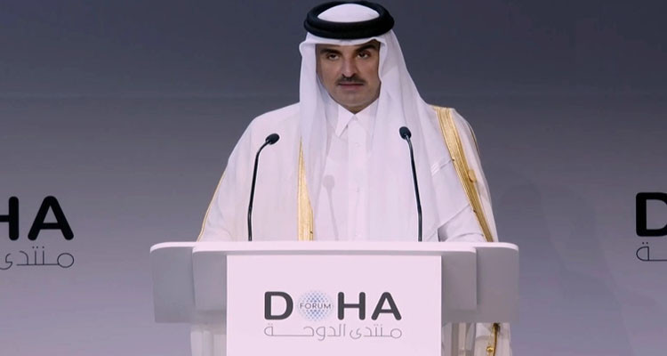 The Amir of Qatar opens Doha Forum 2022