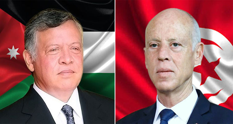 A phone call between the President of the Republic and the King of Jordan