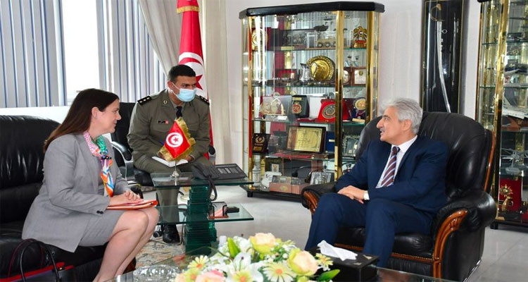 The Minister of National Defense met with The USA Chargée d’Affaires