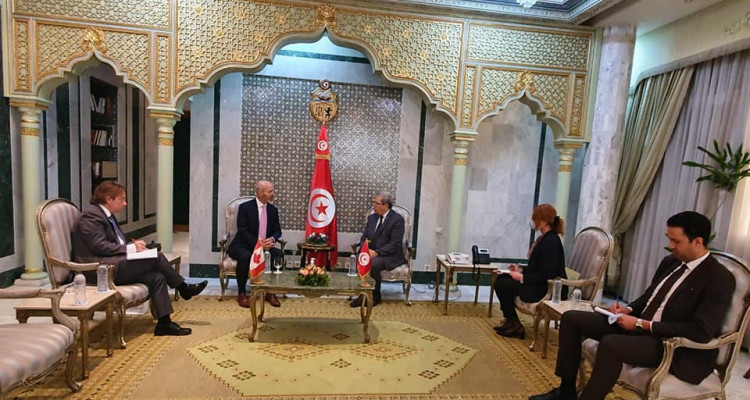 Othman Jerandi met the Canadian Ambassador to Tunisia