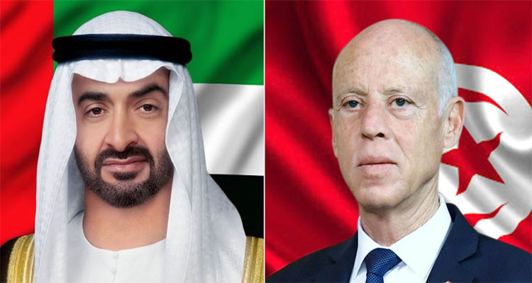 A phone call between the Presidents of Tunisia and UAE