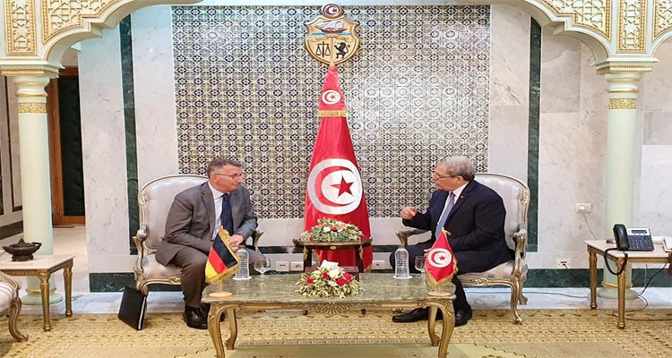 The FM receives the German Ambassador to Tunisia