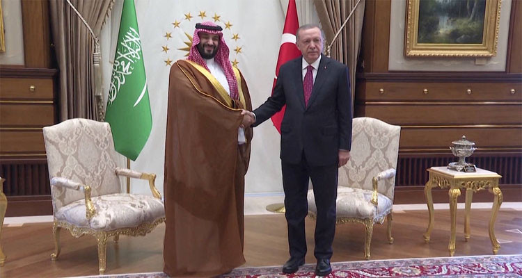 Saudi Arabia’s Crown Prince in Turkey as nations mend ties