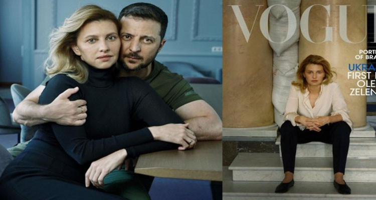 Ukrainian President poses with his wife for Vogue and the photos go viral
