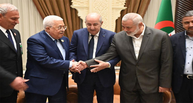Algeria: PA President Abbas meets Hamas’s Haniya for first time in years