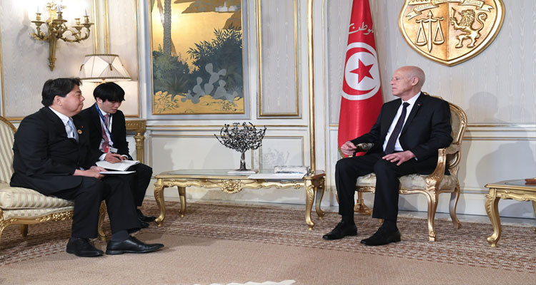 The Tunisian President received the Japanese FM