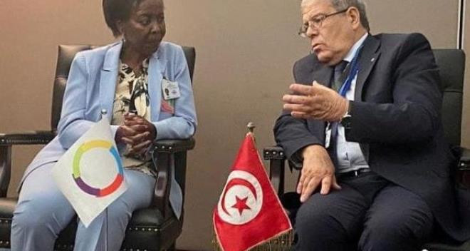 New York: the Tunisian FM meets with the OIF Secretary General