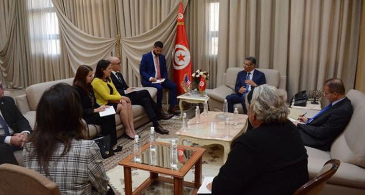 A meeting between the Interior Minister and US delegation