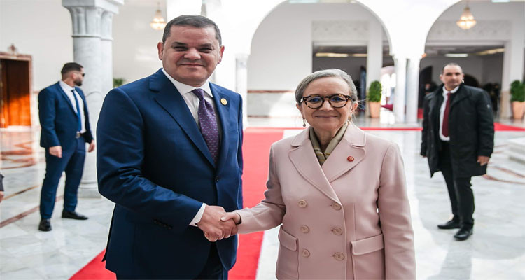 The Tunisian Head of Government receives her Libyan counterpart