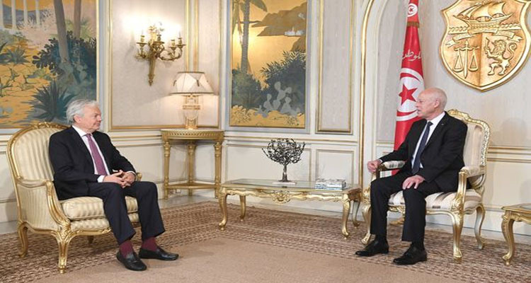 The Tunisian President receives the EU Commissioner for Justice