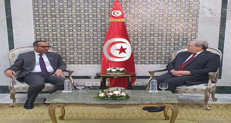 The Tunisian FM receives the Mauritanian Ambassador