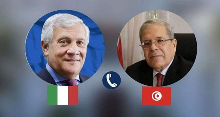 A phone call between the Tunisian FM and his Italian counterpart